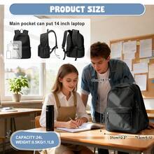 Ba lô nữ nhẹ, túi xách tay kiểu dáng thường ngày, túi đựng laptop, ba lô nylon chống thấm nước, ba lô đựng máy tính, ba lô du lịch, ba lô y tá, ba lô giáo viên, ba lô công sở, túi xách chuyên nghiệp cho sinh viên, doanh nhân, công việc. - Nhiều màu - Xem 6