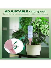 1個自動植物澆水插樁，陶瓷自動澆水支撐器，陶土澆水裝置，室內外園藝灌溉系統，盆栽植物與花卉滴灌設備，居家園藝陽台溫室澆水工具，度假期間植物護理緩釋澆水裝置 - A - 查看 9