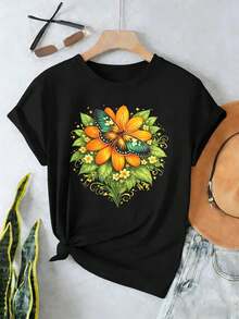 Women T-Shirts - Black - View 2