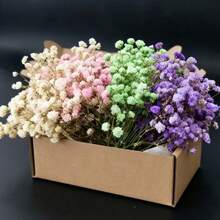 HOSY 50/100 Pcs Pure White Artificial Daisy Flowers - Exquisite, Easy To DIY, Suitable For Wedding, Home And Office Decor, Parties And Gardens - Tabletop Bohemian Garland, No Feathers, No Electricity, Suitable For Christmas, Thanksgiving And Halloween Decorations, Home Christmas Gifts And Christmas Decorations - White Baby's Breath - View 2
