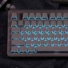Zheying 3.0 Black And White PBT Keycaps With Side Printing For Backlit Angular Design - 查看 4