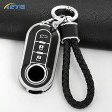 Ốp chìa khóa xe hơi bằng TPU dẻo, vỏ bảo vệ chống trầy xước, bề mặt nhám giúp cầm nắm chắc chắn, các đường cắt chính xác, thích hợp cho Fiat Ducato 500 500L Panda Punto Lancia Musa - Fiat A - Xem 10