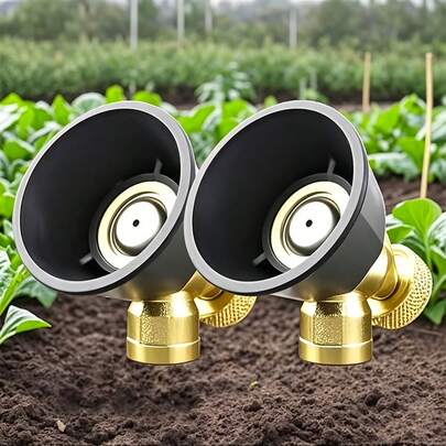 3/5pcs Agricultural High Pressure Adjustable Atomizing Nozzle, Switchable Fine Mist Spraying Valve Nozzle