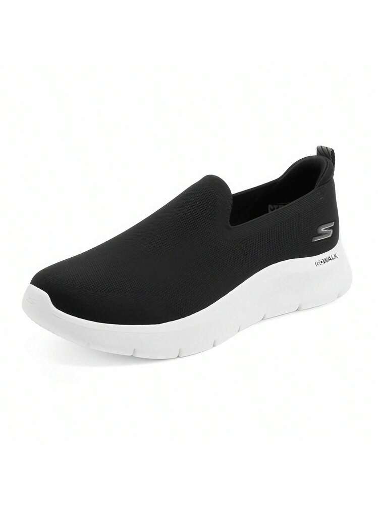 Skechers Giày thể thao nam GO WALK FLEX thoáng khí, buộc dây, chất liệu lưới, đế mềm mại, thoải mái. - Đen và trắng - Xem 1