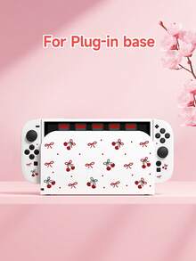 1件红色樱桃蝴蝶结印花保护套及收纳袋配件，兼容Switch 2 (2025)，适用于Switch 2/Switch OLED/Switch NS，包含保护套、收纳袋、卡槽底座，保护您的游戏机，是Switch玩家的最佳礼物。 - 多色 - 查看 20