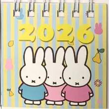 MIFFY 1套/1件 新款可爱米菲兔日历，可爱兔子日历记事本，超萌治愈系装饰日历，送给家人和同学的完美生日礼物，小惊喜，开学礼物，首选 - 彩色 - 查看 7