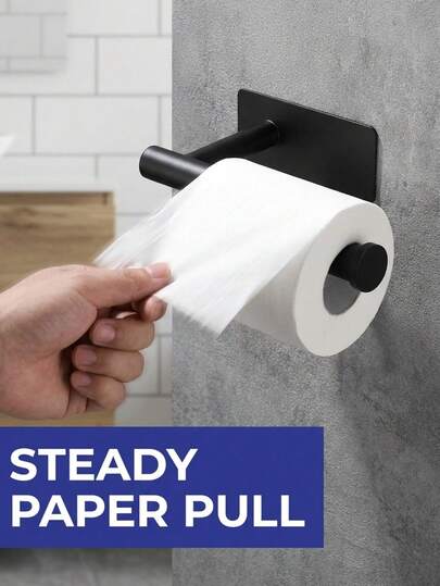 Porte-papier toilette en acier inoxydable, distributeur de papier toilette auto-adhésif, support de mouchoirs confortable, porte-serviettes absorbant, support de rouleau d'essuie-tout de cuisine, décoration murale de salle de bain, accessoires de salle de bain