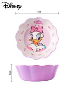 Disney 1個 520ml 迪士尼卡通荷葉邊美耐皿碗，耐熱、防碎、可重複使用餐具，家用米飯碗、粥碗、穀物湯碗、零食水果沙拉碗，可用洗碗機，返校、生日、婚禮、派對、節日聚會禮物 - 彩色 - 查看 5