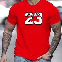 Men's Classic Short-Sleeve T-Shirt 30.1 Summer - 紅色 - 查看 2