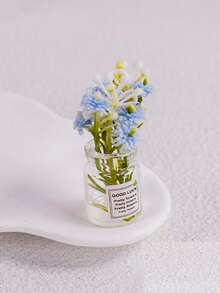 Plastic Resin Glow-In-The-Dark Mini Realistic 3D Flower Vase, Resin Creative Car/Desktop Micro Landscape Decor - Random Color - View 7