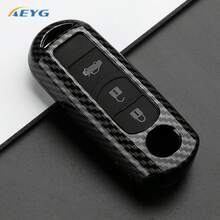 适用于2 3 5 6 BL BM GJ Atenza Axela Demio CX-3 CX3 CX-5 CX5 CX7 CX-9 CX8的ABS碳纤维汽车钥匙壳保护套钥匙扣 - 馬自達A款 - 查看 11