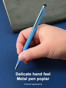 Bút tăm 2 trong 1, bút bi kim loại kèm bút cảm ứng điện dung dành cho màn hình cảm ứng điện thoại thông minh và máy tính bảng. - Xem 3