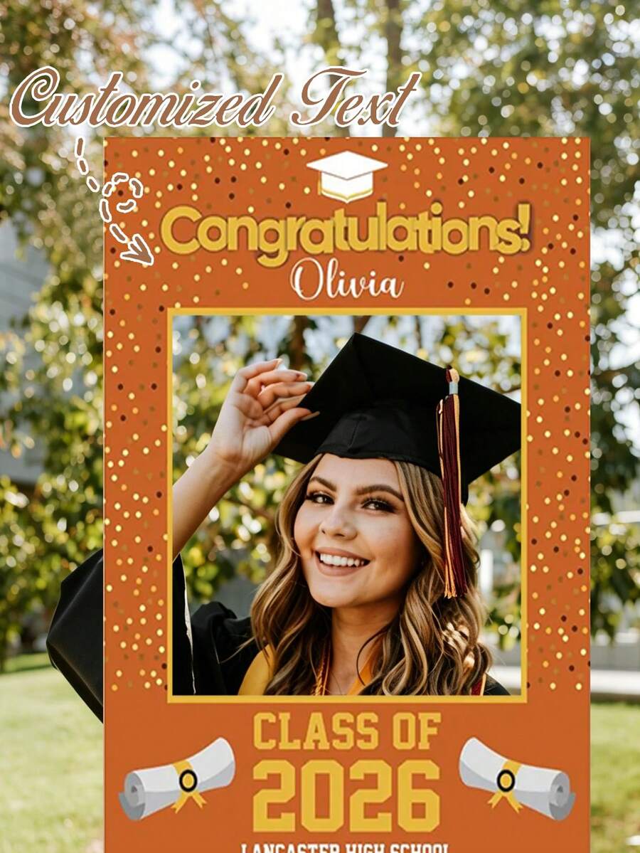 2pcs Customized 2026 Graduation Photo Frames, Personalized 2026 ...