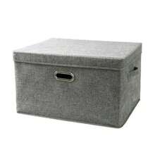 1 pieza Caja de almacenamiento para automóvil a prueba de agua y humedad, caja de almacenamiento para armario, organizador de escritorio plegable con tapa, al por mayor - Multicolor - Ver 4