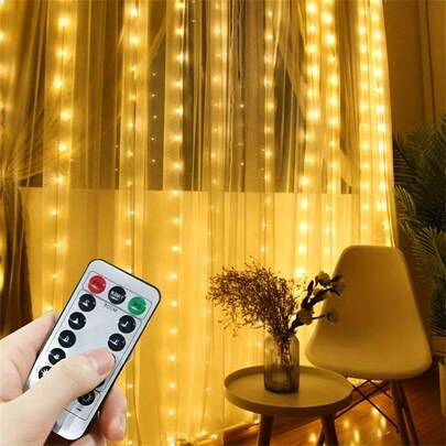 Luces de hadas con alimentación USB, 8 modos con control remoto, decoración interior para dormitorio, boda, jardín, Navidad, fiesta, iluminación del hogar