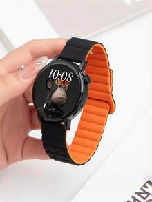 18mm 20mm 22mm 硅胶磁性表带，兼容三星 Galaxy Watch 3/4/5/6、GT 6/5/4/3 - 彩色 - 查看 5