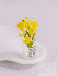 Plastic Resin Glow-In-The-Dark Mini Realistic 3D Flower Vase, Resin Creative Car/Desktop Micro Landscape Decor - Random Color - View 9