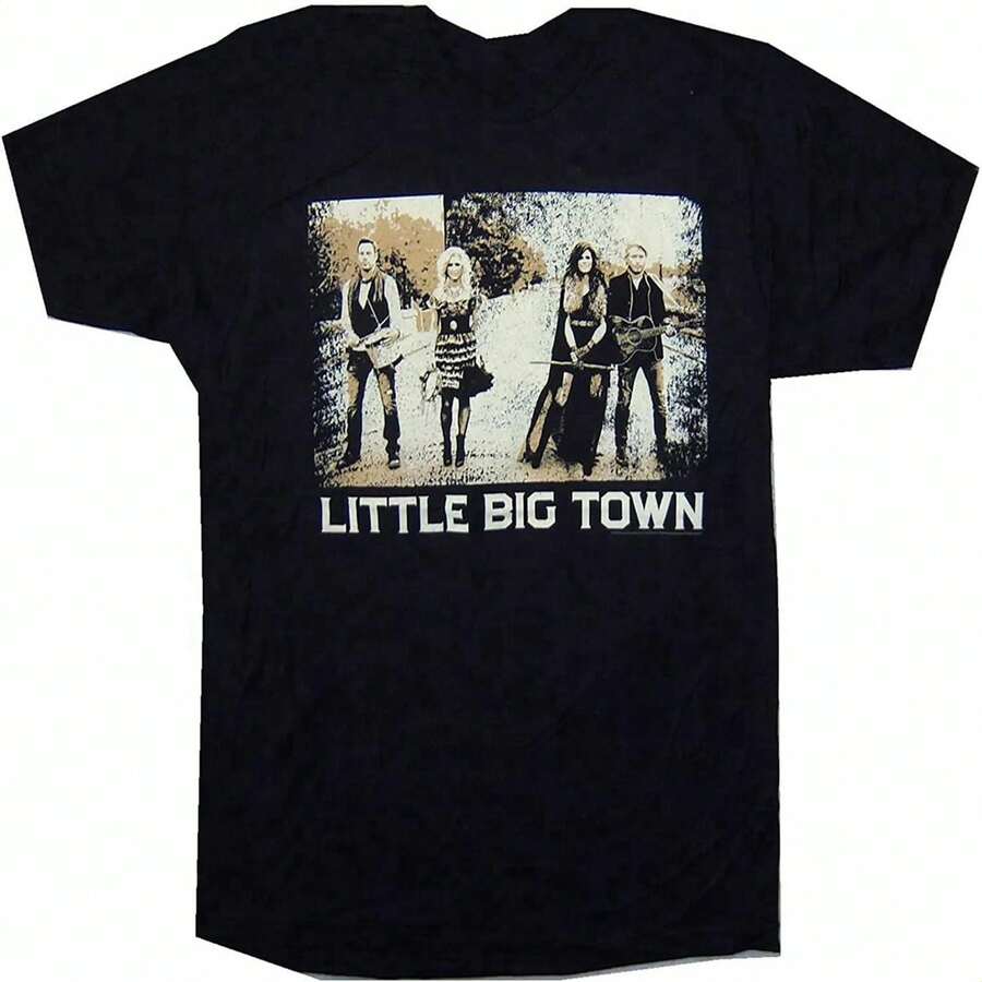 Camiseta Little Big Town Foto Square - Negro - Ver 1