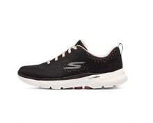 Skechers Zapatos casuales y deportivos para caminar con amortiguación y transpirabilidad para mujer GOWALK6 - Negro/Rosa - Ver 3
