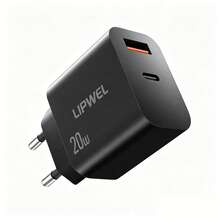 20W PD Fast Charger, Dual USB A+C Port Wall Charger, EU Compact Power Adapter Suitable For Smartphones, Tablets. Lightweight And Compact, Compatible With Phones, Tablets, Earphones, Cameras. Available In Black And White - EU C Type Plug(220-240V) - View 8