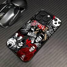 Misfits Skull Collage Horror Punk phone cases is compatible with Samsung, Apple, VIVO, OPPO, , Transsion, ,  and Honor. Made of TPU silicone, it offers shock and drop protection. - Negro - Ver 3