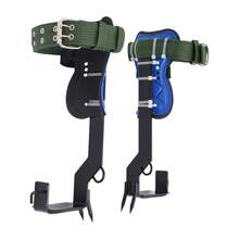 LYNICESHOP Tree Climbing 2-Tooth Foot Rope Pair + Safety Belt  Safety Climbing Spike Set Tree Creeper Set Climbing Spike Pole Climbing Spike Set Harness Portable Outdoor - Black - View 2