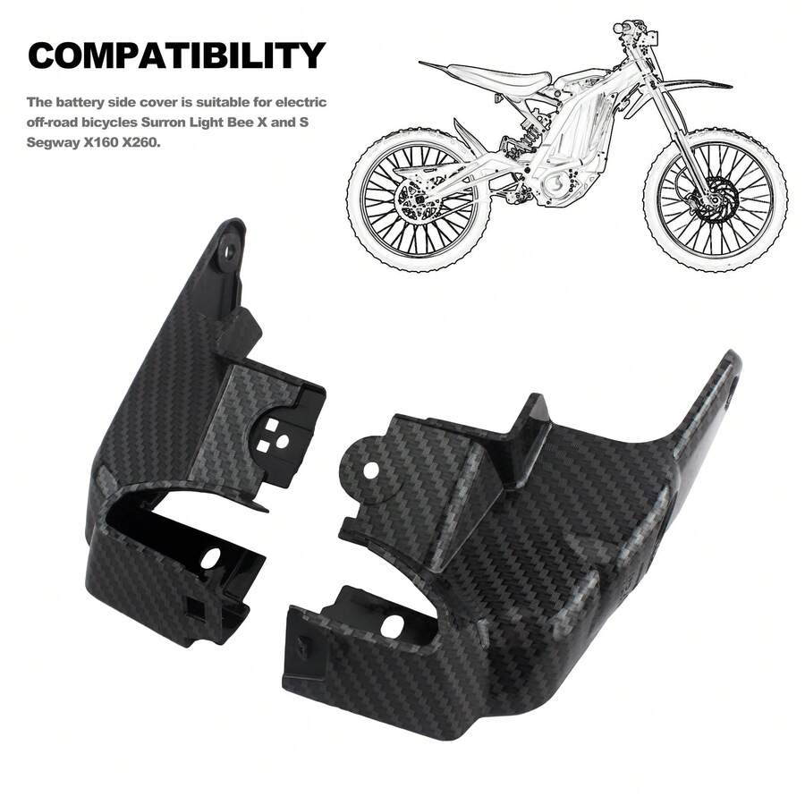 PowerMotor Nắp che lỗ khóa xe máy, ốp trang trí lỗ khóa, nắp pin cho xe Surron Light Bee S X Dirt Bike, phụ kiện độ chế. - A - Xem 1