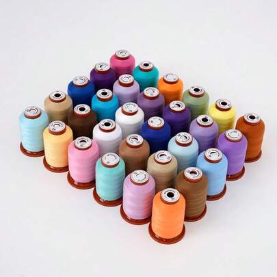 6 Rolls 500 Yards Polyester Sewing Thread Set, Multi-Color All-Purpose Thread Suitable For Sewing Machines, Handcrafts, Embroidery And Other Crafts