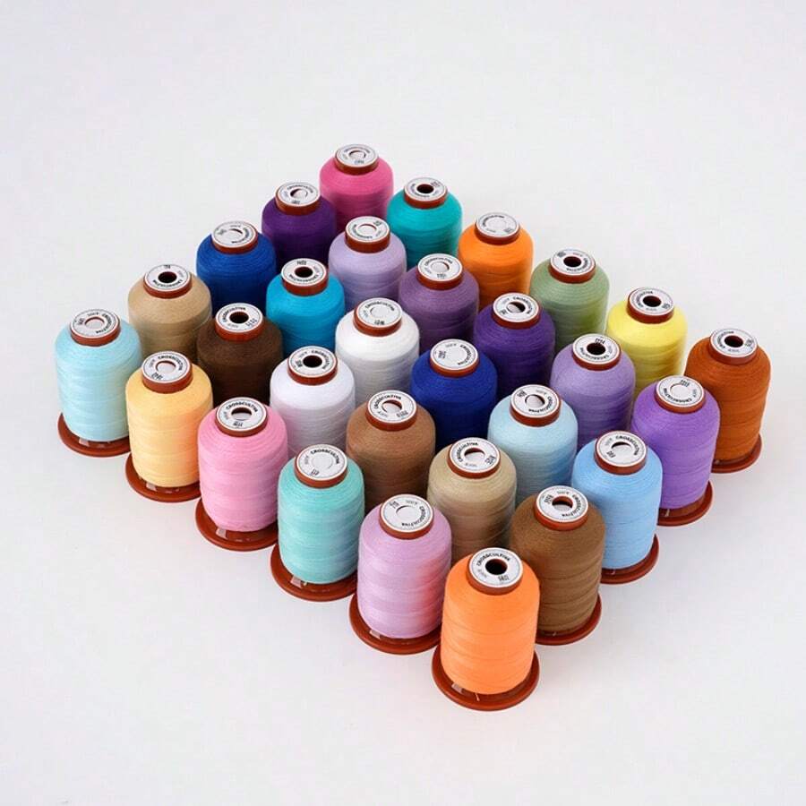 6 Rolls 500 Yards Polyester Sewing Thread Set, Multi-Color All-Purpose Thread Suitable For Sewing Machines, Handcrafts, Embroidery And Other Crafts - Multicolor - View 1