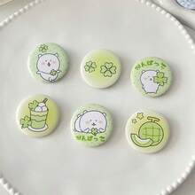 6pcs INS Style Cute Small Badges, Cartoon Notebook Decor Badges 25mm Adorable Pins - 6pcs/set - View 7