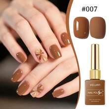 1 Bottle 15ml XEIJAYI Solid Color Gel Nail Polish, High Gloss, Long-Lasting, UV LED Removable Gel Nail Polish - Multicolor - View 74