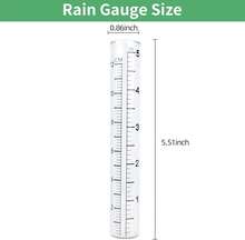TBWHL 2pcs 5" Capacity Rain Gauge Glass Replacement Tube For Yard Garden Outdoor Home - White - View 2