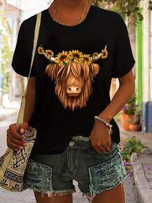 Women T-Shirts - Black - View 1