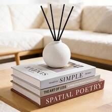 3 piezas Juego de libros decorativos falsos, figuras decorativas modernas para el hogar, libros falsos plegables y apilables para mesa, mesa de centro, entrada, oficina, accesorios de fotografía de decoración suave - 3pcs - Ver 5