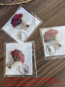 Elegante buquê de rosas em acrílico 2D, flores leves, pingente de buquê para o Dia dos Namorados, decoração interessante, acessório para mochila, pingente fashion, decoração para casa, decoração e pingente para carro, pingente para fone de ouvido, pingente para bolsa, presente acessório, presente perfeito para família e amigos, presente de Dia dos Namorados, presente de aniversário, presente de festa, presente de aniversário de casamento, presente de casamento - Multicolorido - Ver 12