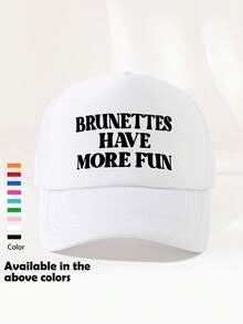 1 pieza Gorra de camionero unisex con estampado decorativo divertido de esponja y malla, gorra de béisbol, gorra de sol, gorra de papá, adecuada para uso diario, viajes al aire libre, senderismo, escalada, vacaciones en la playa - Multicolor - Ver 6