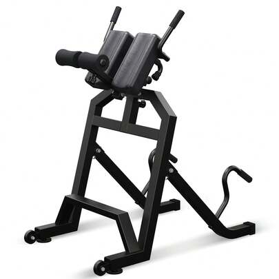 Spine Decompression Inversion & Core Training; Decompression Roman Chair Hyperextension Bench For Ab, Back, & Core Strength; Commercial-Grade 350lb-Rated Home Exercise Equipment