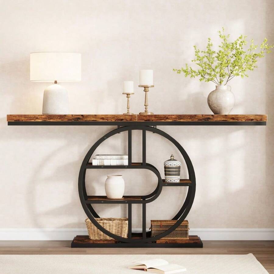 Sofa & Console Tables - Retro Brown - View 1