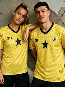 Camiseta de fútbol infantil de Ghana para el  de 2026, con diseño africano de cuello redondo, prenda cómoda, adecuada para partidos de fútbol de Ghana, entrenamientos y uso diario - Verde - Ver 7