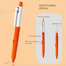 1pc Multi-Function Water Squirt Pen, 2-In-1 Writing & Squirting Prank Toy, Student Stress Relief Gag Gift - Multicolor - View 5