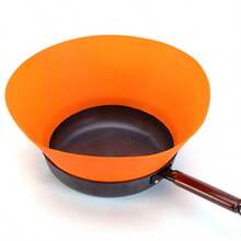 1pc Silicone Splatter Screen, Creative Kitchen Accessory Silicone Pot Lid Cover - Multicolor - View 8