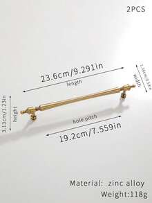 2pcs French Vintage Luxury Cabinet Door Handles, Wardrobe Door Drawer Cabinet Shoe Cabinet Furniture Antique Bronze Color Pulls - Bronze - View 5