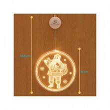 Christmas Transparent Acrylic LED Hanging String Lights With Suction Cup - 古銅色 - 查看 3