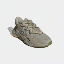 Adidas 男女通用厚底舒适百搭休闲运动鞋，情侣款运动鞋，复古厚底运动鞋 GW4434，适合春秋季穿着 - 皮革灰/綠/深橄欖綠 - 查看 5