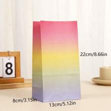 Hộp quà tặng tiệc tùng chủ đề cầu vồng 4/12, kích thước 24*13*8cm, túi thủ công tự làm, quà sinh nhật, quà tặng hoàn hảo, túi quà cưới, hộp quà tặng ngày lễ. - Xem 2