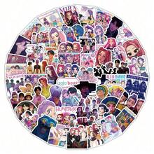 103张K-Pop女团防水贴纸，DIY装饰贴纸，适用于手机壳、笔记本、剪贴簿、行李箱、滑板、帆布包等，个性化粉丝周边，日常装饰 - 彩色 - 查看 7