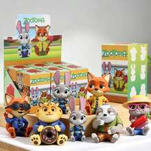 Mô hình nhân vật Zootopia ngồi trong hộp bí ẩn MINISO, búp bê PVC sưu tầm hoạt hình anime, vật trang trí bàn làm việc dễ thương và quà tặng lý tưởng cho người hâm mộ, món quà hoàn hảo cho gia đình và bạn bè vào ngày sinh nhật, Giáng sinh, các bữa tiệc ngày lễ. - Nhiều màu - Xem 4