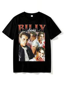 Camiseta de Billy Loomis de la película Scream - Camiseta vintage de película, camiseta retro de película, estilo Stu Macher, ropa de terror de los 90 - Negro - Ver 1