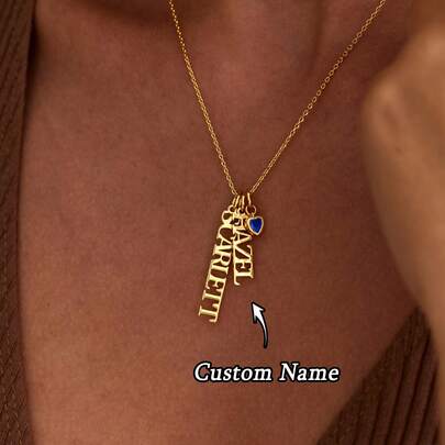 1 chiếc vòng cổ khắc tên dọc, trang sức gia đình cá nhân hóa, mặt dây chuyền khắc tên, quà tặng tùy chỉnh cho mẹ, quà tặng Ngày của Mẹ, vòng cổ nhiều tên tùy chỉnh, vòng cổ gia đình, quà tặng cho người lớn tuổi, quà tặng tùy chỉnh cá nhân hóa, quà tặng cho mẹ, quà tặng tùy chỉnh cá nhân hóa, quà tặng ngày 5 tháng 5