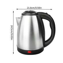 67.6oz Electric Kettle, 2 Styles Optional: Borosilicate Glass Kettle With Blue LED & Stainless Steel Hot Water Kettle, Fast Boil, Auto Shut-Off & Boil-Dry Protection, Suit For Tea Coffee - 查看 7